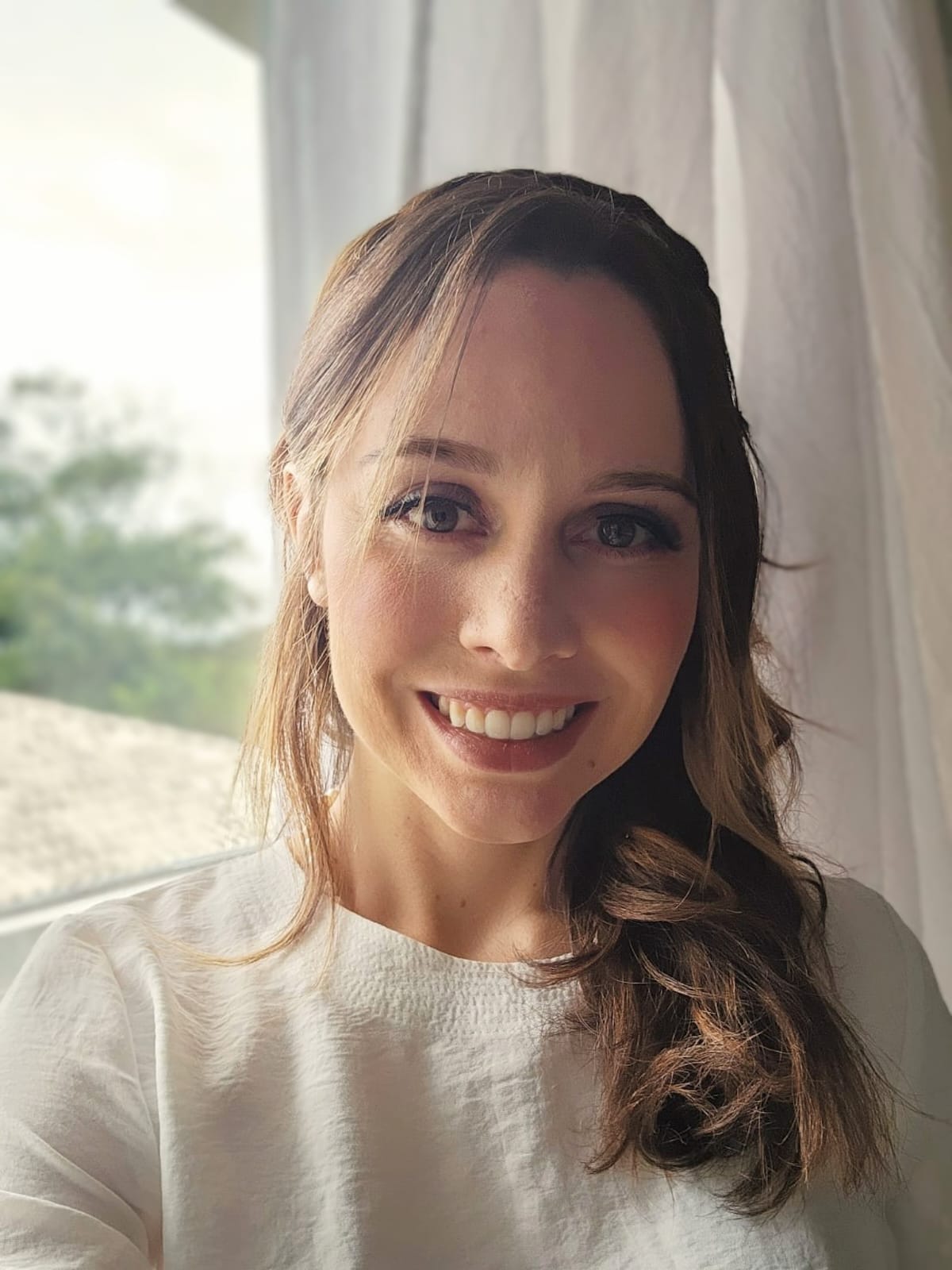 Louise em seu ateliê